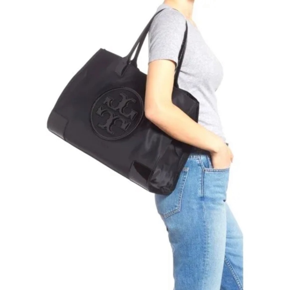 Tory Burch Navy Ella Tote Bag
